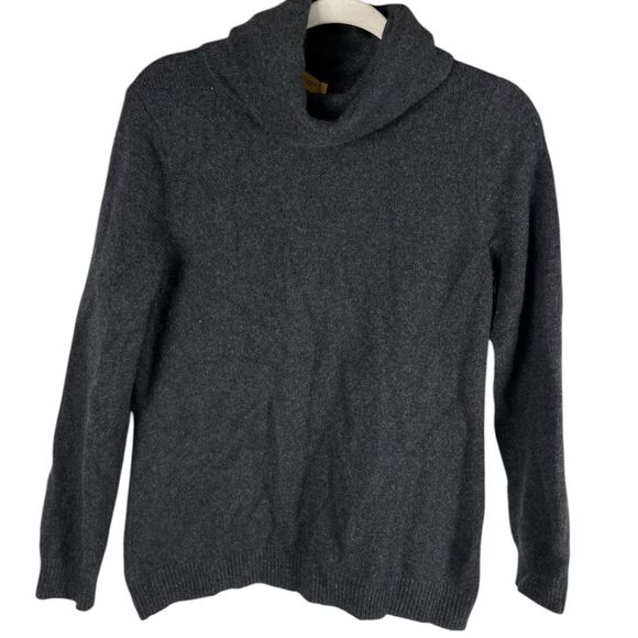 Polo Ralph Lauren 100% Cashmere gray Turtleneck Sweater Women’s Size Large - Picture 1 of 6
